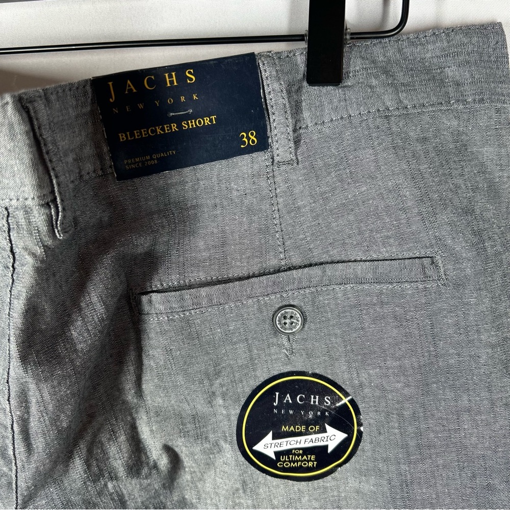 Jachs Bleecker Short Gray Chambray Chino size 38 - Picture 5 of 9